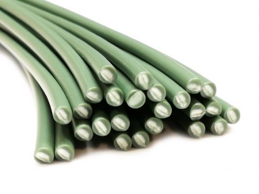 Plastic welding rods PE-HD 4mm round Green (RAL6011) 25 rods HDPE | az-reptec